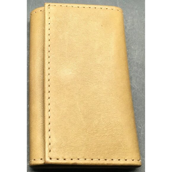 Buxton Key Case Key Tainer Brown 6 Key Holders Genuine Leather Made In Canada - Picture 3 of 5